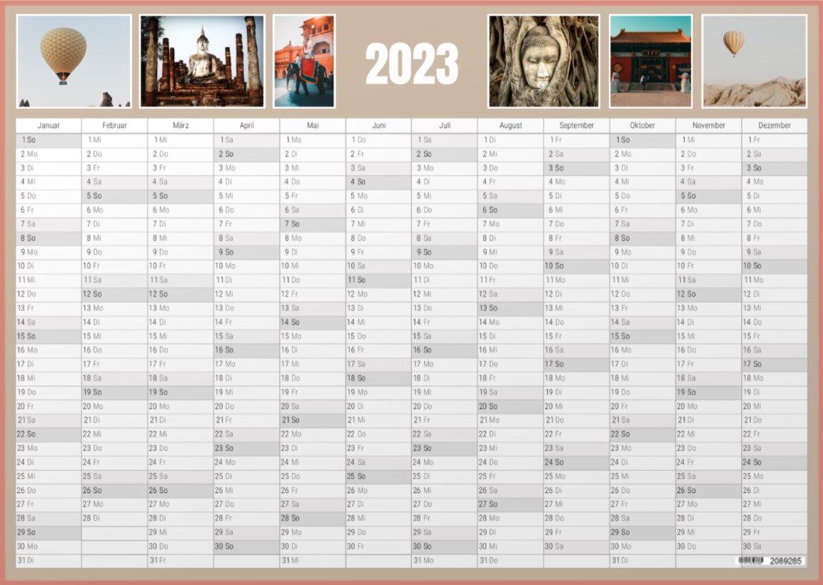 Kalender 2023: Jahresplaner A3 