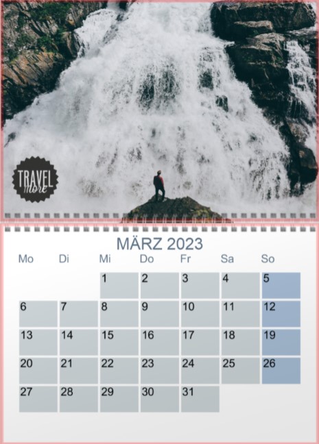 Kalender 2023: Klappkalender A3 Design 1