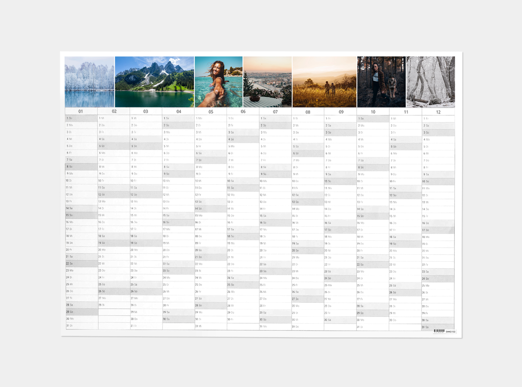 Fotokalender 2025: Jahresplaner