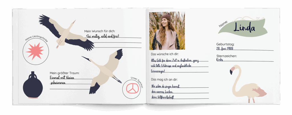 Freundebuch für Erwachsene im Fotobuch