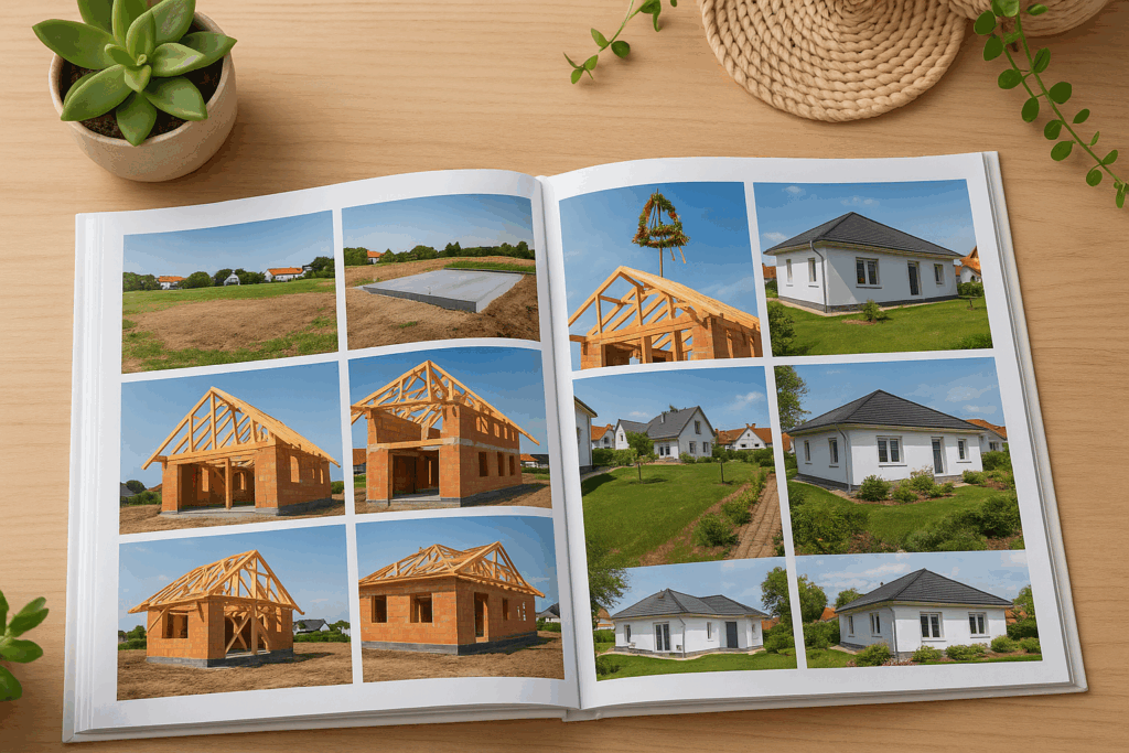 Fotobuch vom Hausbau: chronologisch erzählen