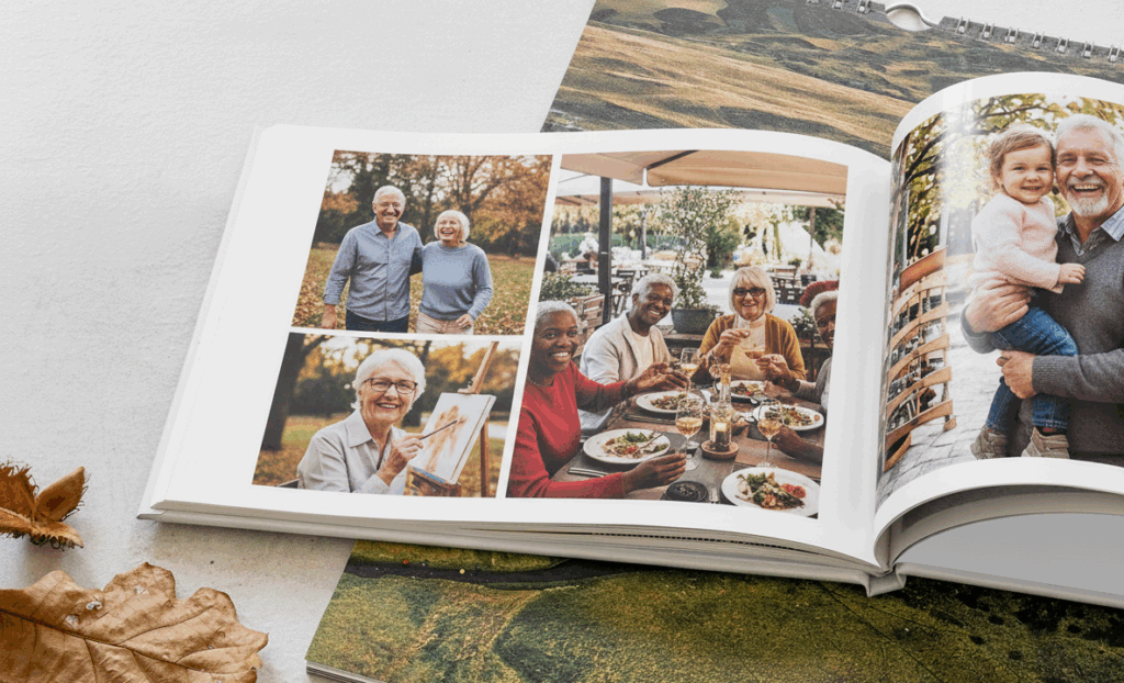Fotobuch mit verschiedenen Situationen