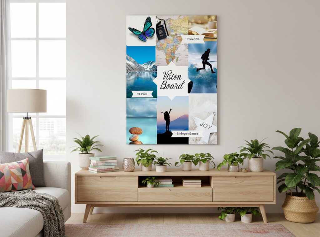 Visionboard gestalten: So gehts