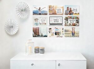 Magnetfotowand als Visionboard