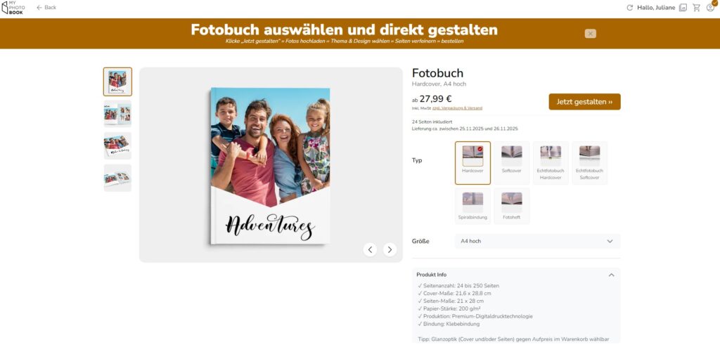 Fotobuch gestalten